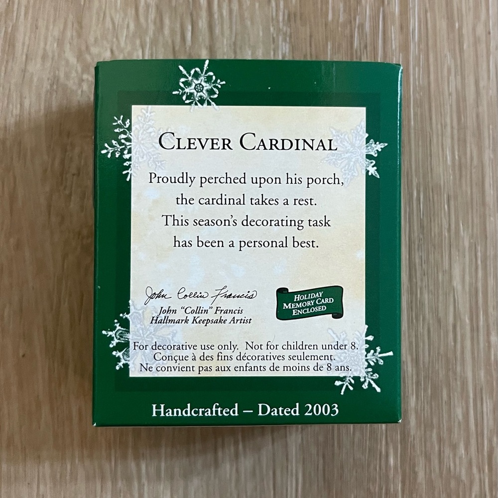 Hallmark Keepsake Clever Cardinal - Picture 2 of 3